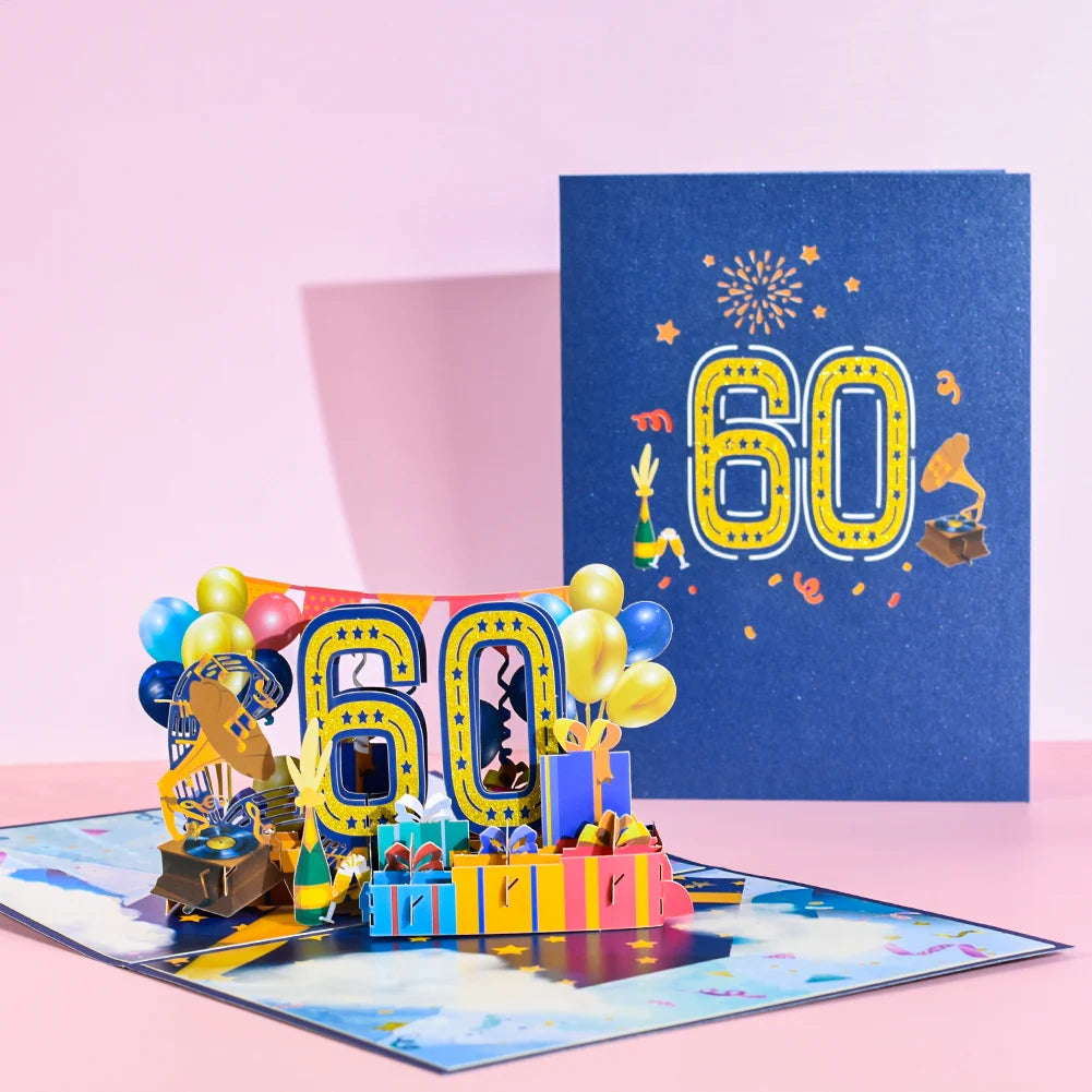 Anniversary & Birthday Pop-Up Number Card – 1st, 18th, 21st Celebration Greeting Card - Image 40